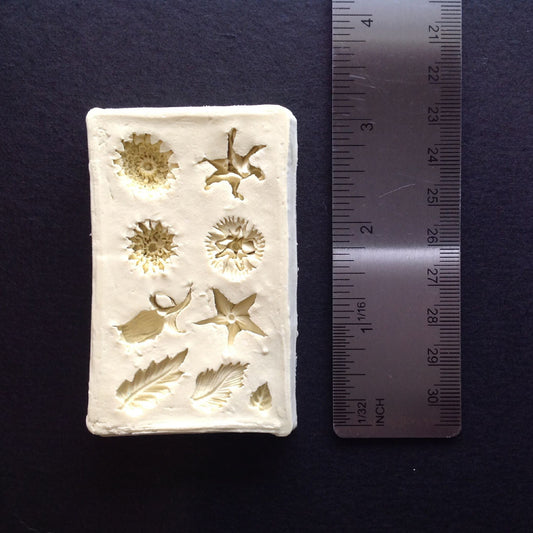 Flowers & Leaves Mold - Miniature