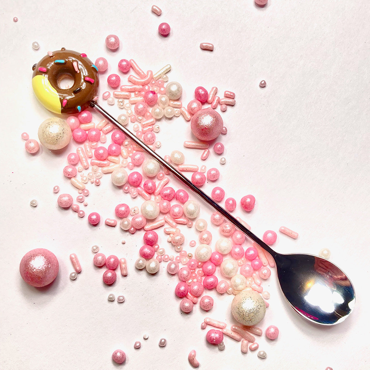 Sprinkle spoon - cute lil' donut – Sweet Lola Sugar Art Supplies