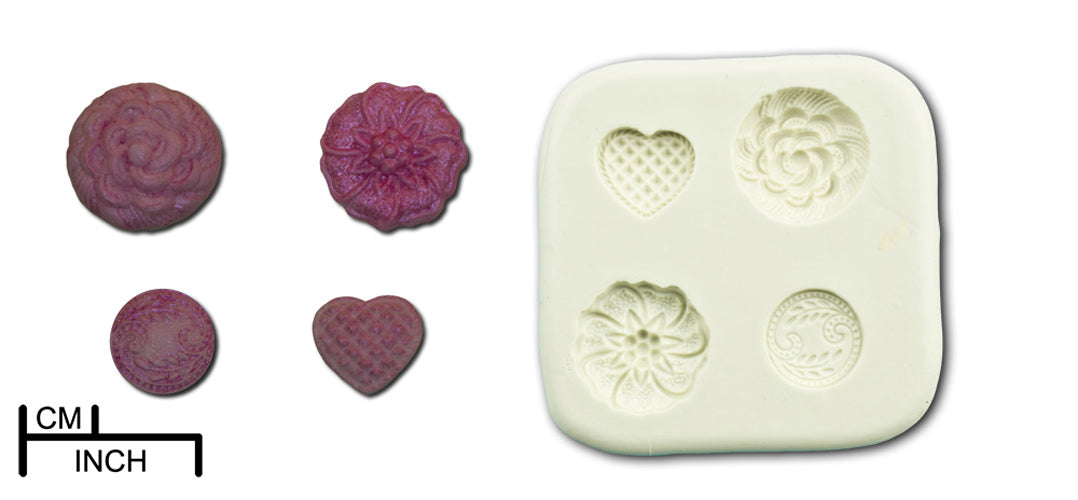 Ornamental Brooches & Buttons Molds