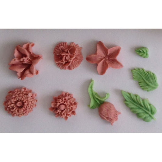 Flowers & Leaves Mold - Miniature