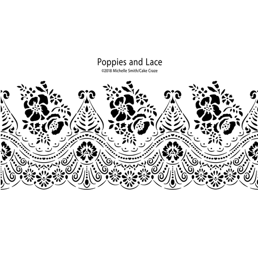 Cake Craze Stencils - Classic Florals, Laces, & Filigrees Collection CLEARANCE