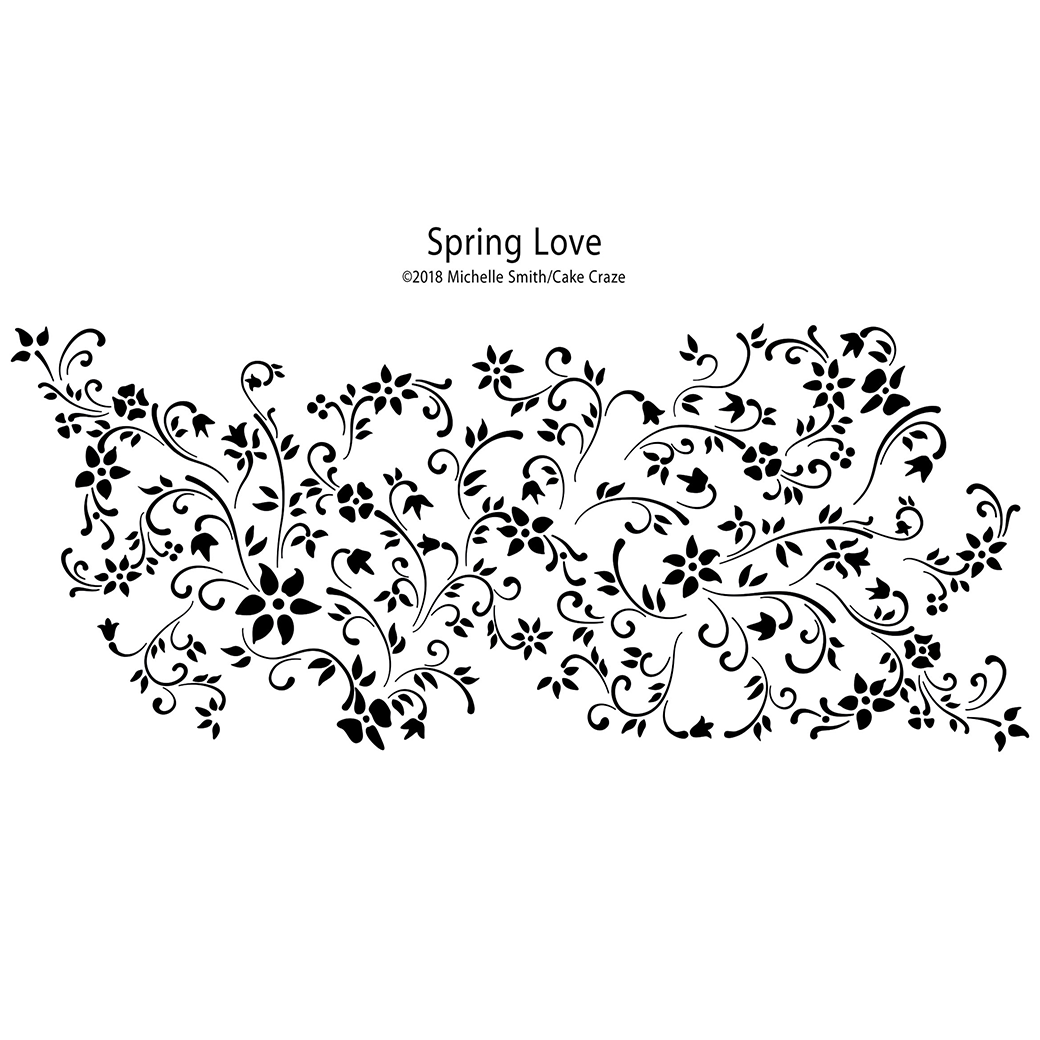 Cake Craze Stencils - Classic Florals, Laces, & Filigrees Collection CLEARANCE